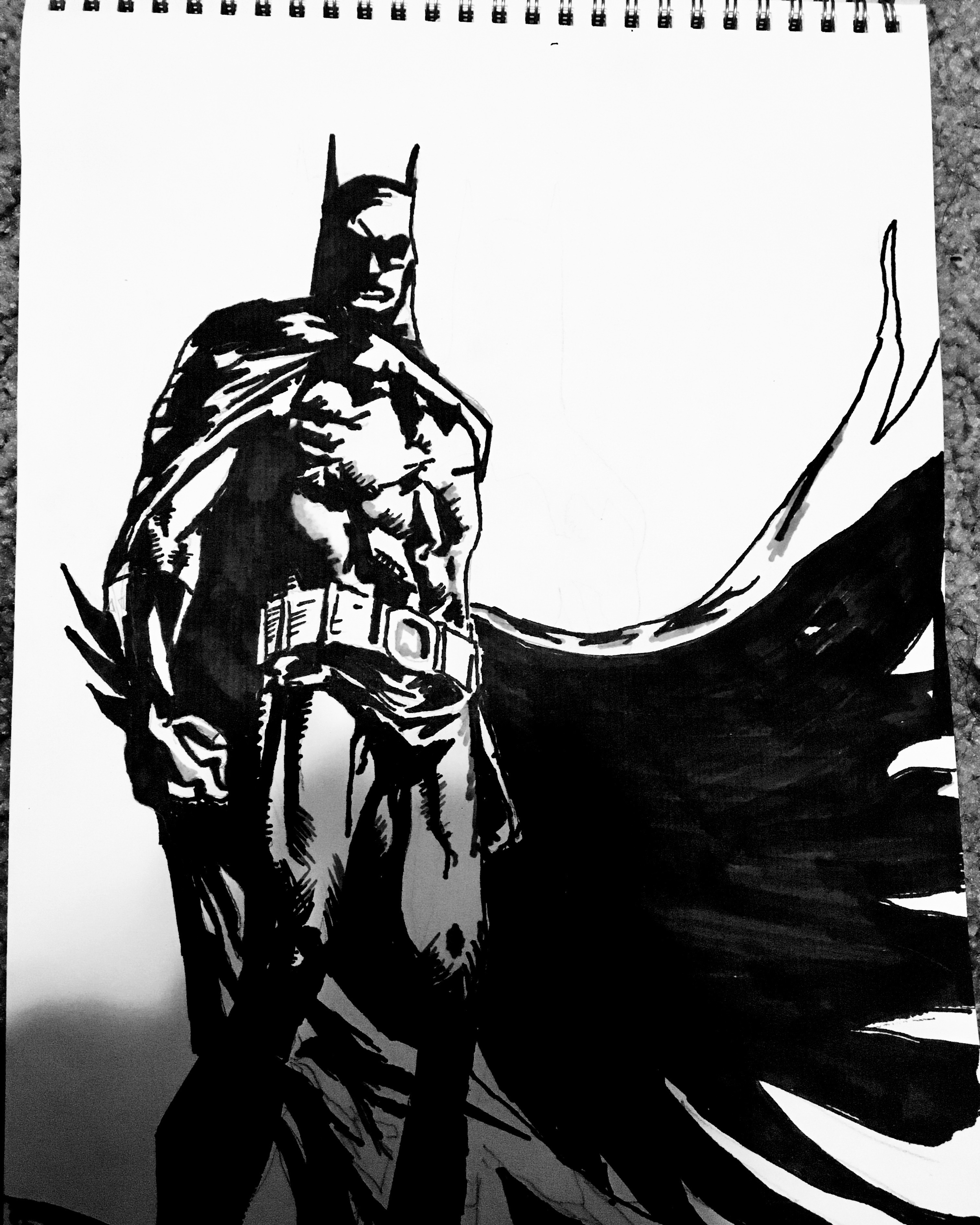 Batman marker sketch