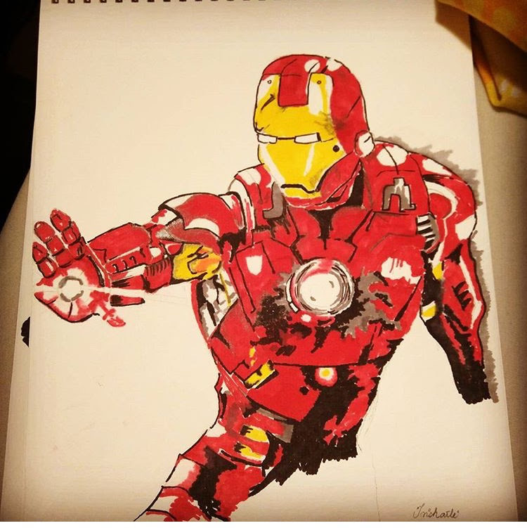 Iron Man marker sketch
