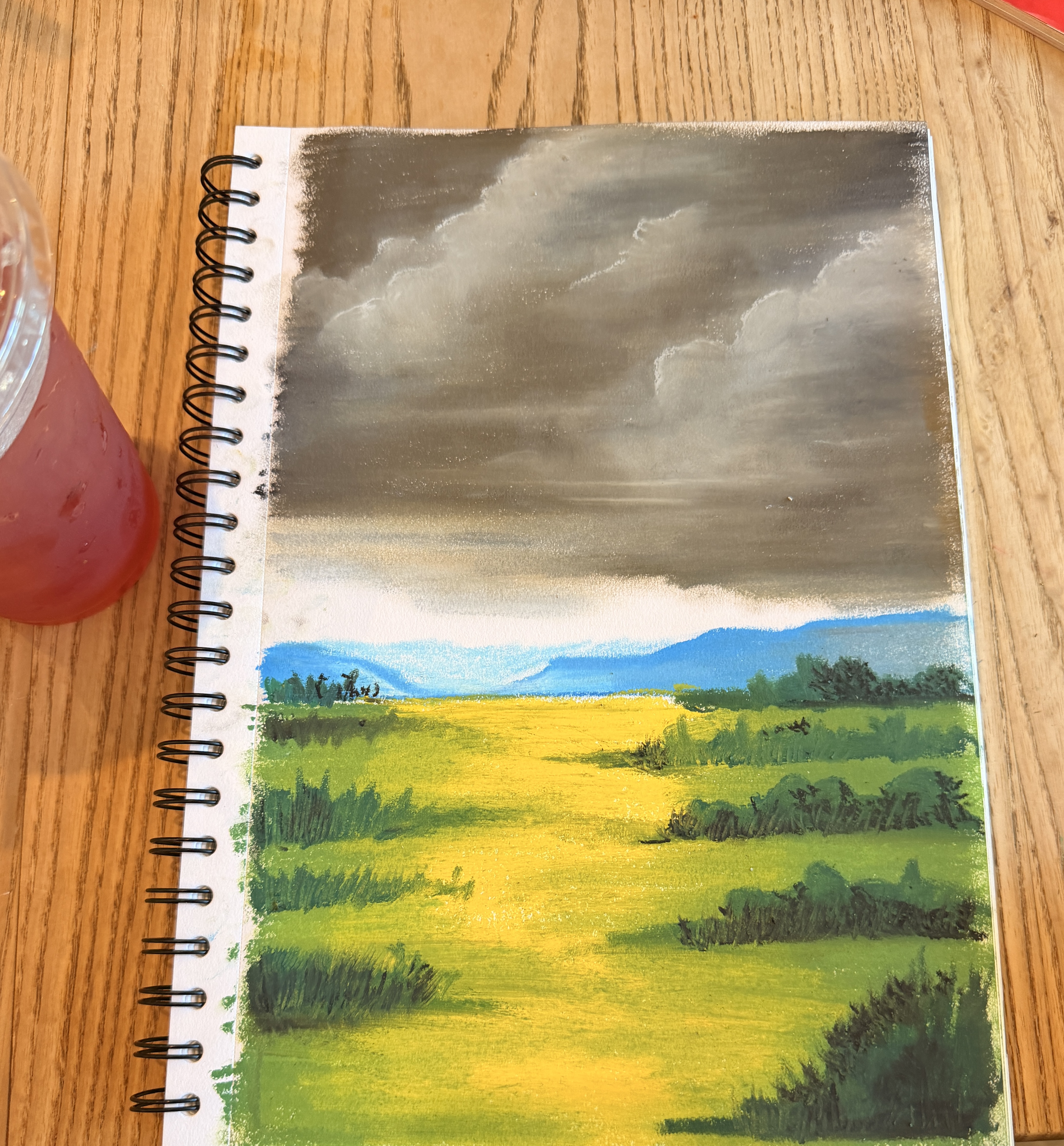 Oil pastel sketch